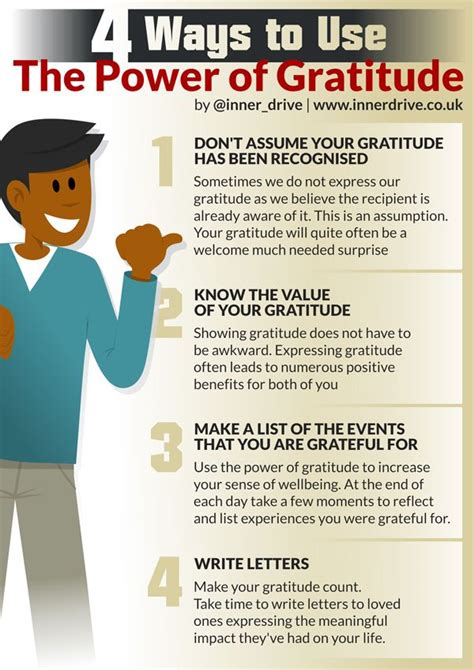 The Four Ways To Use The Power Of Gratitue Info Graphic By Creative Commons