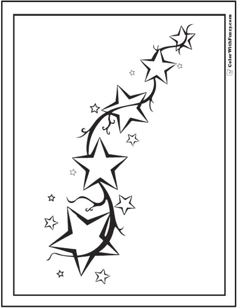Stars are white and bright in color, but your child can use his creative skills to fill the. 60 Star Coloring Pages: Customize And Print PDF