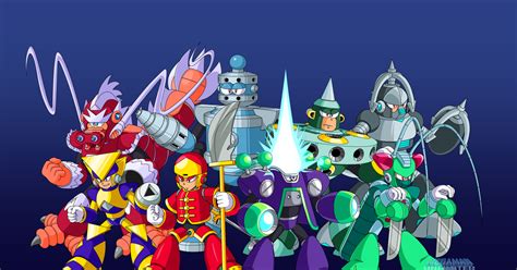Megaphilx Mega Man Mmu2 Robot Masters Group Pixiv