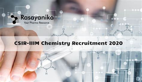 Csir Iiim Chemistry Recruitment 2020 Application Details