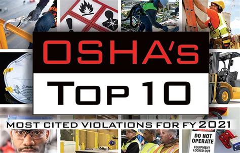 OSHAs Top 10 Most Cited Violations For FY 2021 Safety Health