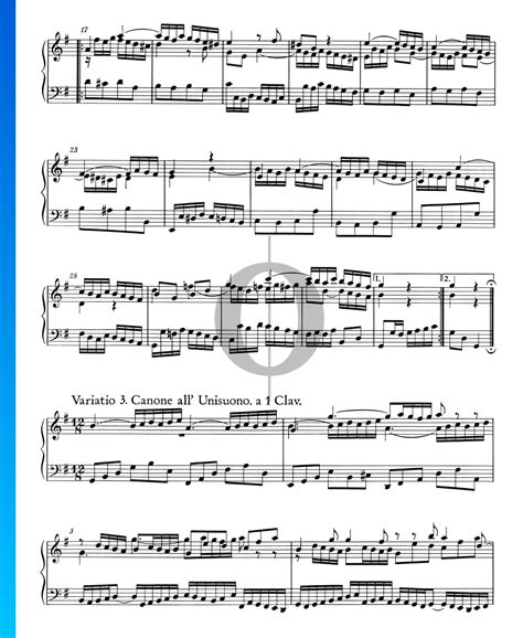 Goldberg Variations Bwv 988 Variatio 3 Canone All Unisuono A 1
