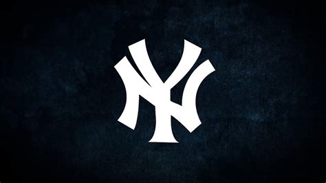 White Yankees Logo In Blue Black Background Baseball HD Yankees ...