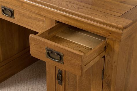 French Chateau Computer Oak Desk Modern Furniture Direct