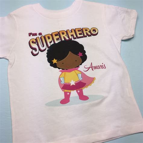 Like a lot of 80s kids, we were first exposed to superheroes not through the comic books, but from classic shows like super friends. Girl's Superhero personalized tee shirt. | Personalized ...