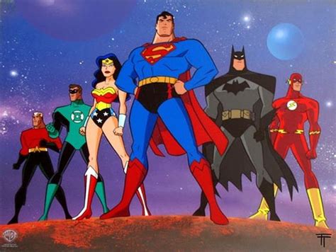 Early Artwork Of The Justice League Animated Series Showed A Different Team Art By Tommy Tejeda