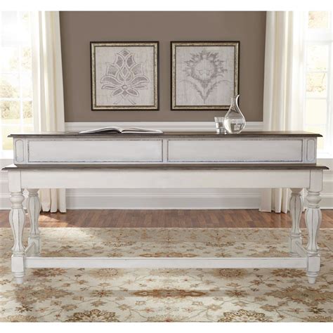 Magnolia Manor 4 Piece Console Table Set In Antique White Finish By