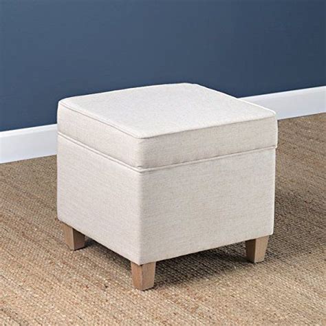 The isabelle square ottoman is a stylish and versatile addition to your home's decor. Midcentury Modern Natural White Small Square Storage ...