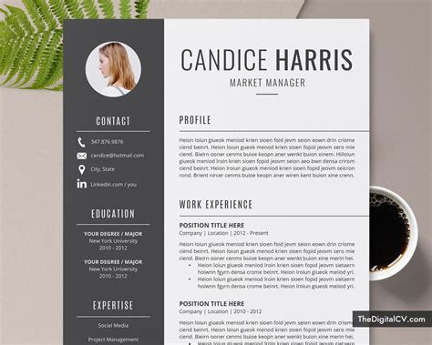 If you find a template that you. Professional Resume Template for MS Word, Clean CV ...