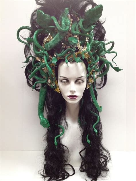 Medusa headpiece gothic crown gold snake headpiece halloween crown. Character Wigs - Outfitters Wig | Medusa costume, Headpiece, Medusa wig