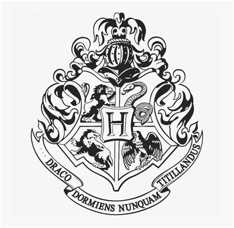 There are many ideas in the harry potter coloring pages. Hogwarts Logo Png - Hogwarts Crest Harry Potter Coloring ...