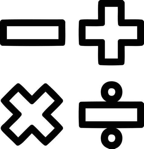 Math Symbols Icon 11687942 Vector Art At Vecteezy