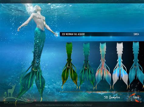 Sims 4 Mermaid Tail Cc