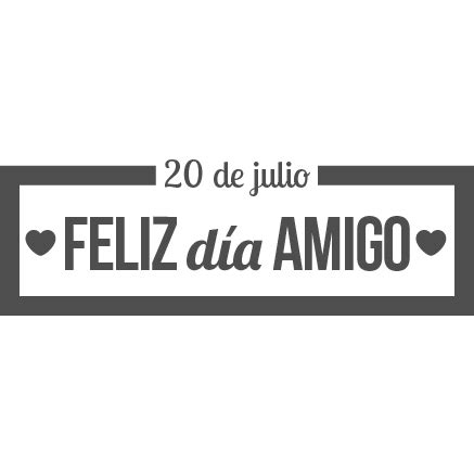 El pack mas renovado del día del amigo que encontraras en mercado libre y de primera calidad. Feliz Día Amigo Corazón - Cartel en Vinilo de Corte día ...