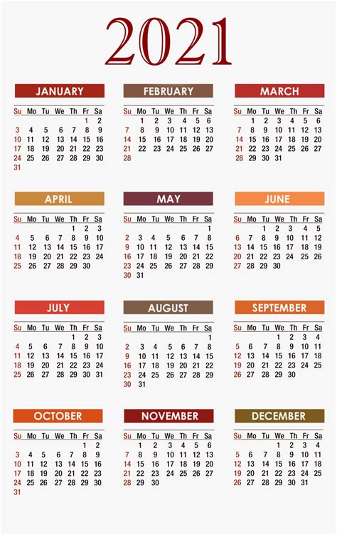 It is also modern so would be perfect for a young adult. Calendar 2021 Png Free Download - Free Printable 2020 ...