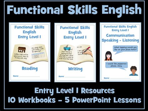 Functional Skills English Entry Level 1 Bundle Teaching Resources