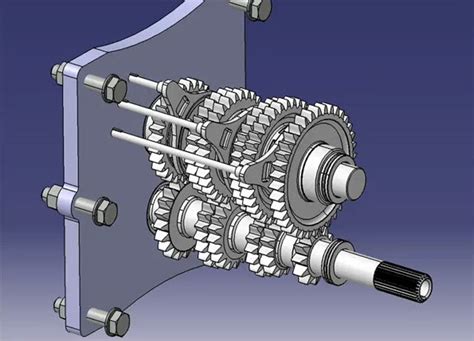 Download files and build them with your 3d printer, laser cutter, or cnc. R18 Gearbox 3D Animation created from a CATIA V5 ...