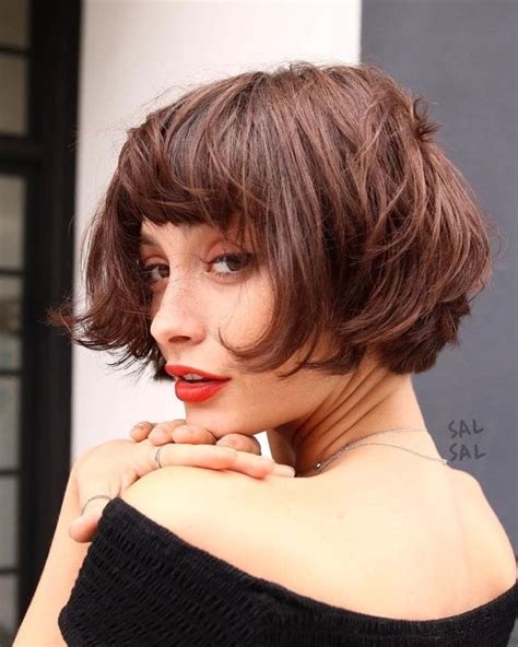 Trendy Bob Haircuts With Bangs Hairstyle On Point