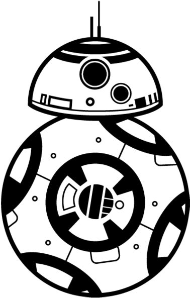 Download Hd Bb8 Vector Bb8 Clipart Black And White Transparent Png