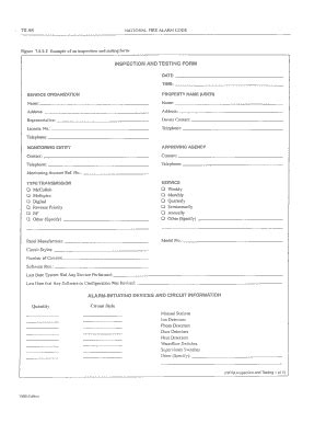 Monthly building inspection form welcome! Filled Out Nfpa 72 - Fill Online, Printable, Fillable ...