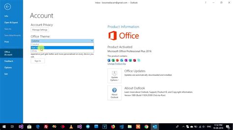 Apps that you download and install on your mac can also how to change themes. Change to Dark Mode in Ms Outlook - YouTube