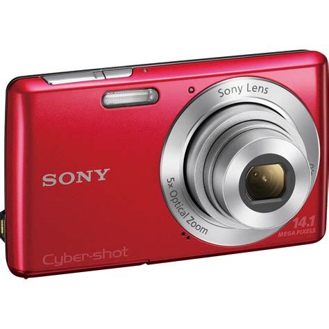 Sony Cyber Shot Dsc W620 Digital Camera Red Dscw620r Bandh