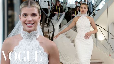 Sofia Richie’s Wedding Dress Fitting | Vogue - YouTube