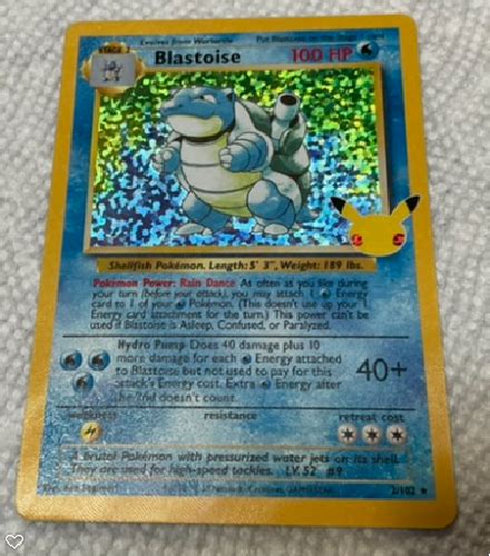1995 Blastoise Holographic Rare Pokemon Card 2102 Mint Condition Ebay