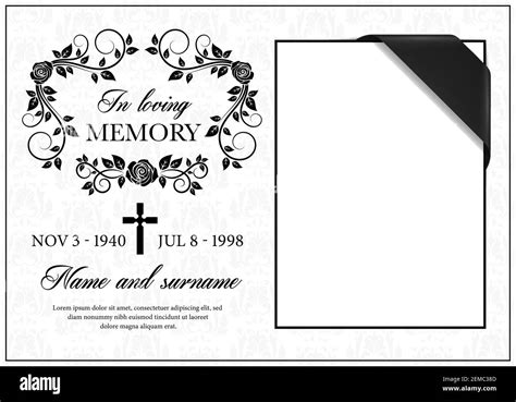 Tarjeta Funeraria Imágenes Recortadas De Stock Alamy