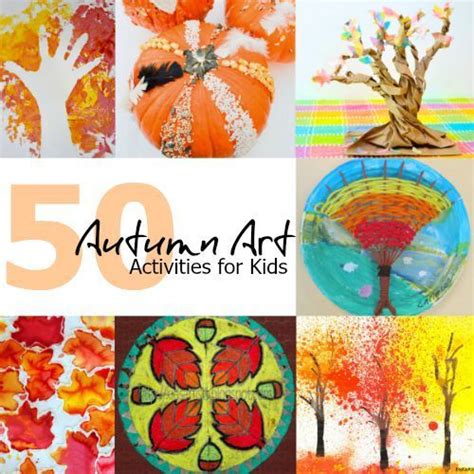 Open Ended Autumn Art Activities For Kids One Time Through Art