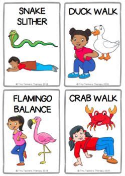 Animal Walks Movement Cards - Brain Breaks, Self-Regulation, Sensory