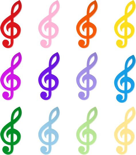 72pcs Music Note Paper Cutouts Colorful Cut Out Musical Notes Bulletin