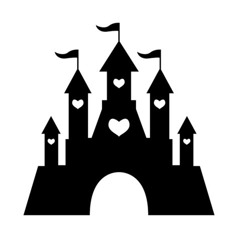 Silhouette Castle Disney Princess Clip Art Disney Castle Png Download
