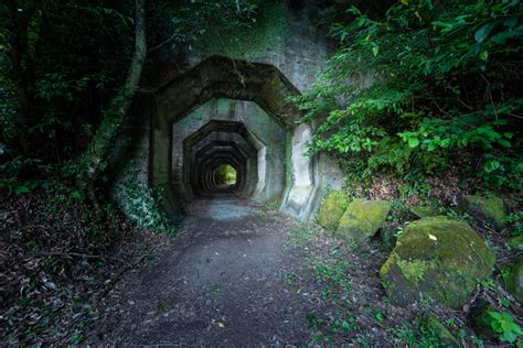 Octogonal Tunnel Haikyo Abandoned Japan