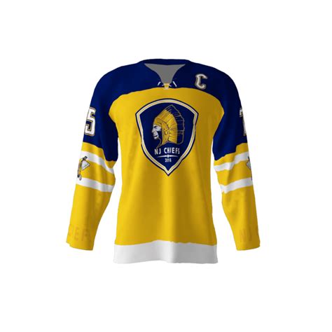 Nj Chiefs Custom Dye Sublimated Hockey Jersey Sublimation Kings
