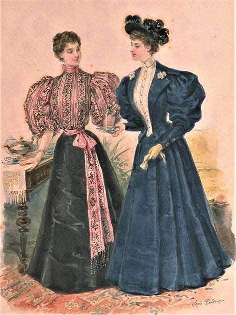 La Mode Illustree 1895 Edwardian Fashion Historical Fashion 1901