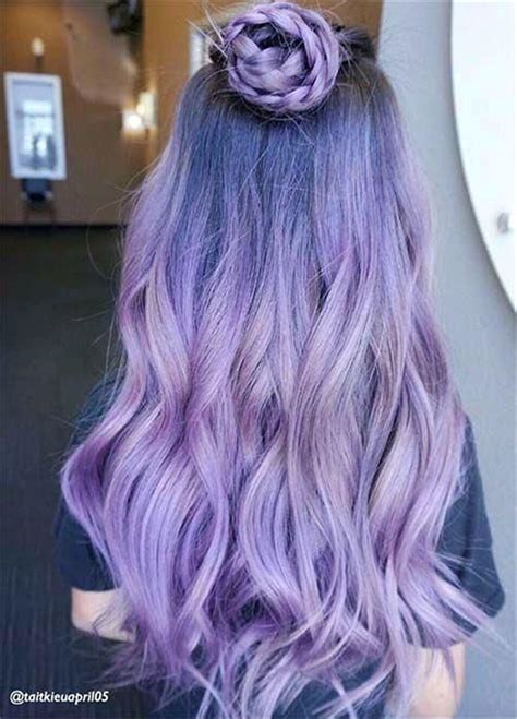 80 Chic Ombre Lavender Hairstyles With Highlights Trend In 2019