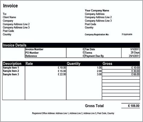 Basic Invoice Template Word The Uses Of Basic Invoice Template Word