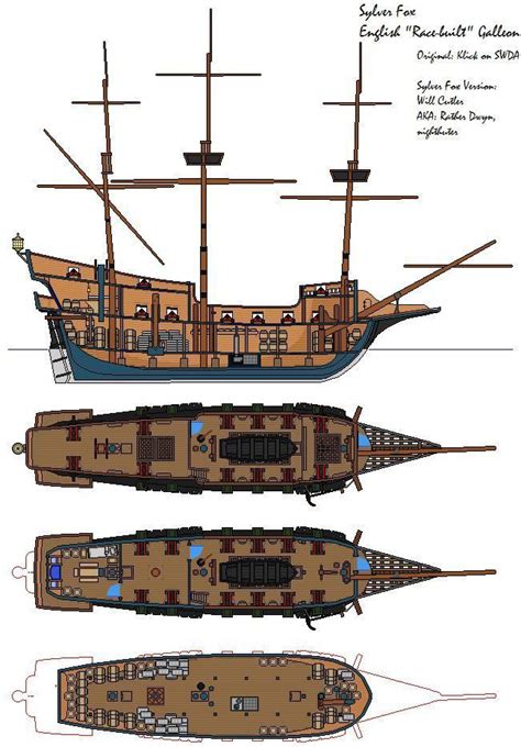 Model Ship Plans Free Wooden Galleon Ship Sailing Ships Ship Drawing