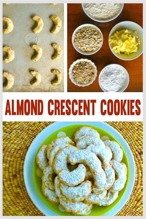 Almond Crescent Cookies Recipe Almond Crescent Cookies Crescent