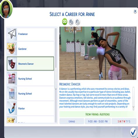 Maybe you would like to learn more about one of these? Sims 4 Dance Career