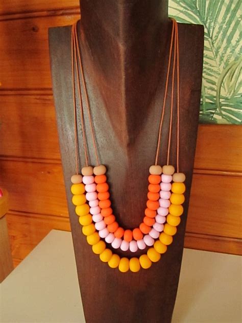 Triple Strand Necklace By Superficial Sadie Jewelry Beaded Necklace
