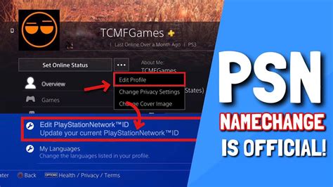 Official Update Change Your Psn Gamertag Is Happening Psn