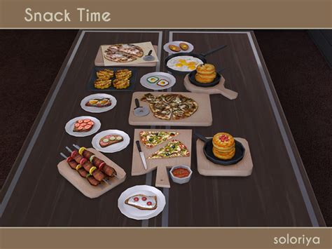 Snack Time Clutter By Soloriya At Tsr Sims Updates