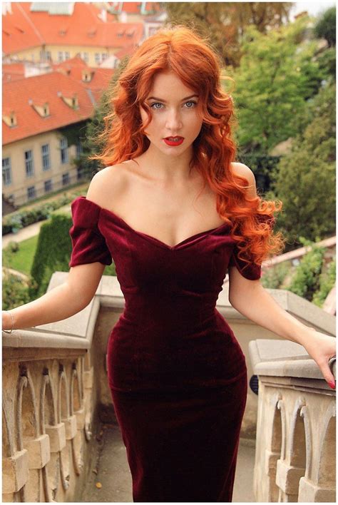 Wild Voluminous Hair Off The Shoulder Sweetheart Neckline Hourglass Beautiful Redhead