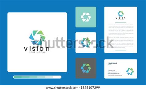 Vector Illustration Vision Logo Design Template Stock Vector Royalty