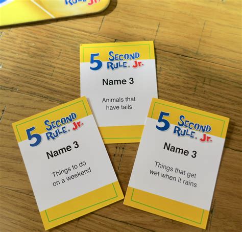 5 Second Rule Junior Board Game Review A Little Lyrical