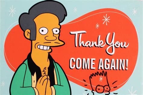 2004 Matt Groening Signed Bart Simpson Sketch On Apu “thank You Come