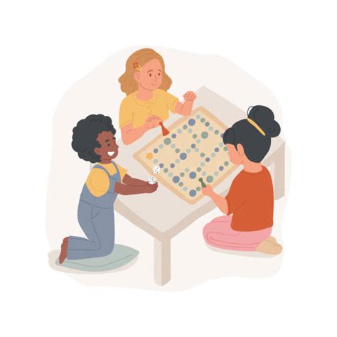 1900 Kids Playing Board Games Stock Illustrations Royalty Free