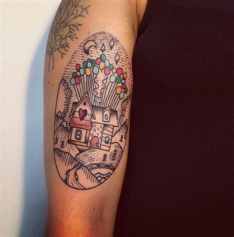 See more ideas about adventure is out there, trip, adventure. Adventure Is Out There: Up Balloon House Tattoos | Tattoodo